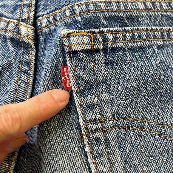 ⭐️Vintage Levi’s House of Sisson custom altered acrylic paint stripe jeans - Picture 6 of 12